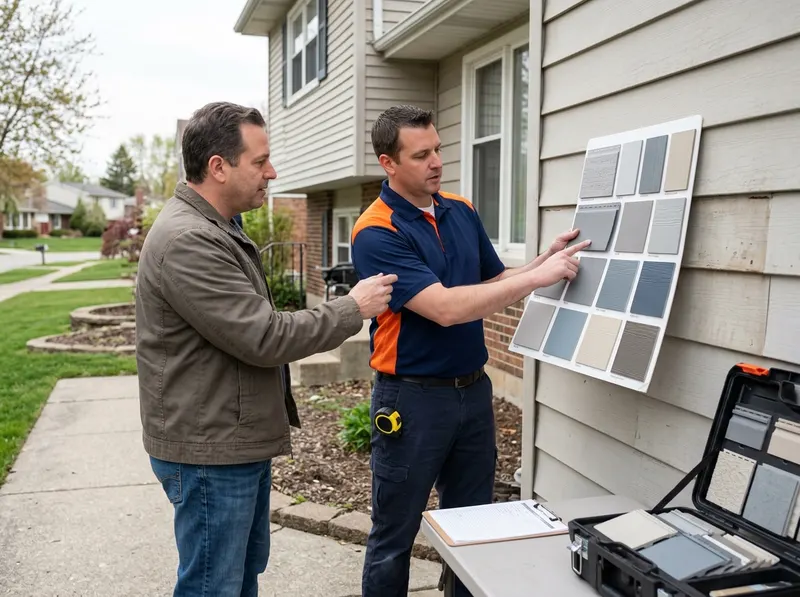 Siding Color Consultation and Material Selection in Sterling Heights, MI